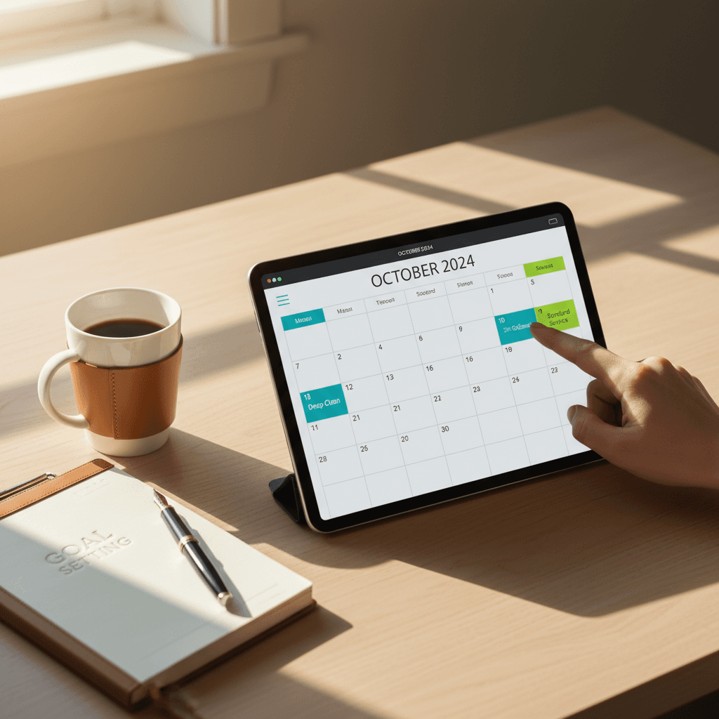 Flexible scheduling calendar view